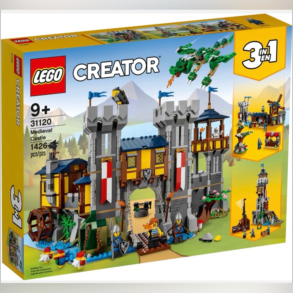New LEGO Creator 31120 Medieval Castle 3 in 1 Factory Sealed New in Box Retired